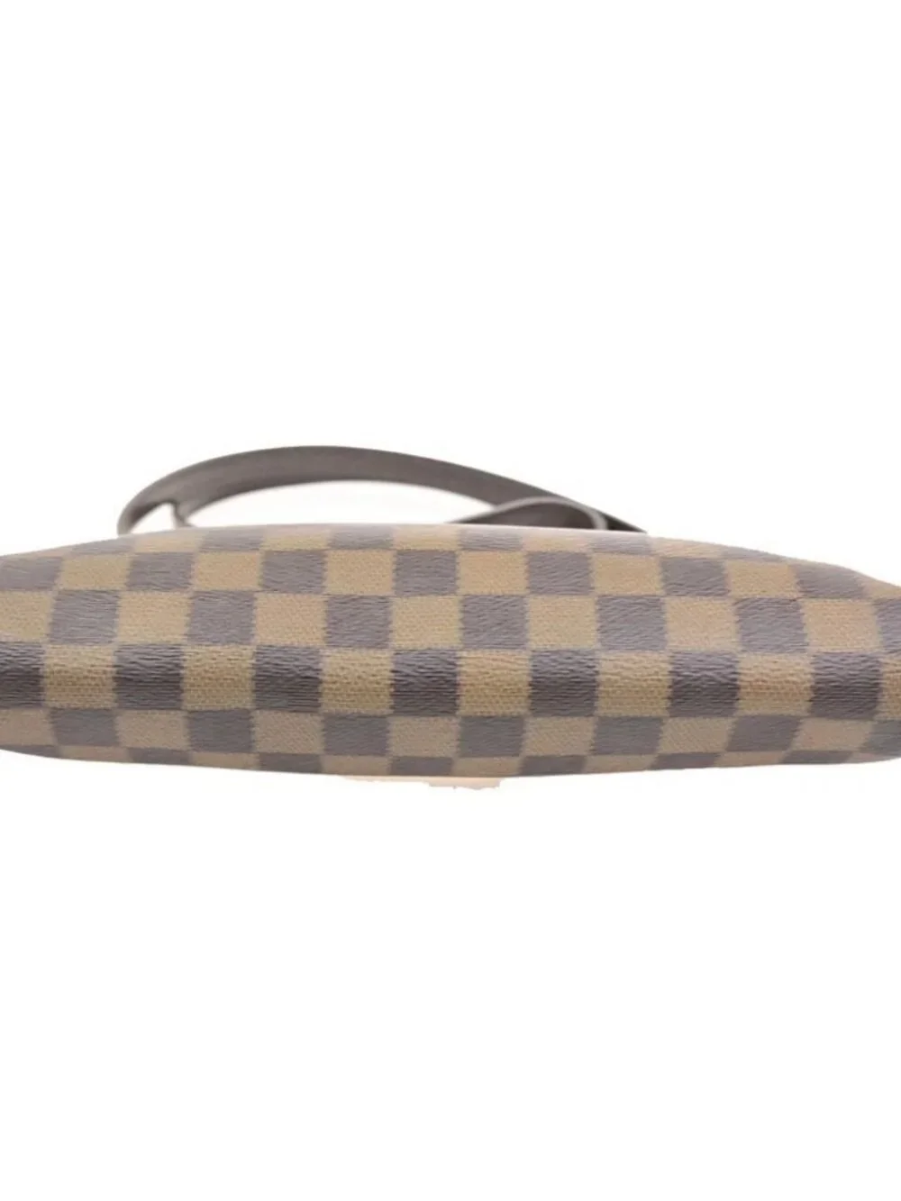 LOUIS VUITTON Eva Chain Shoulder Bag Damier Ebene Leather Brown